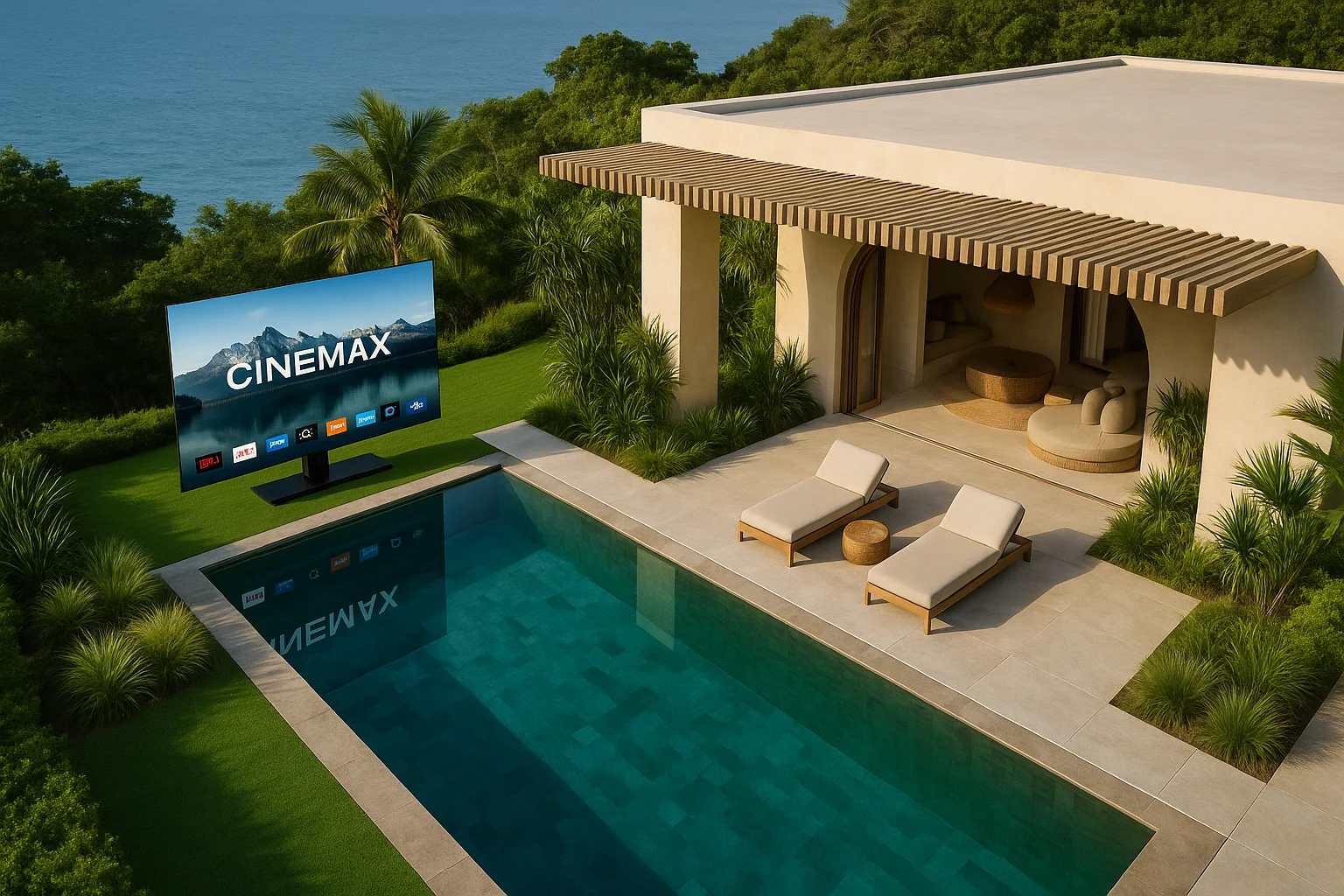 CINEMAX villa piscine vue mer