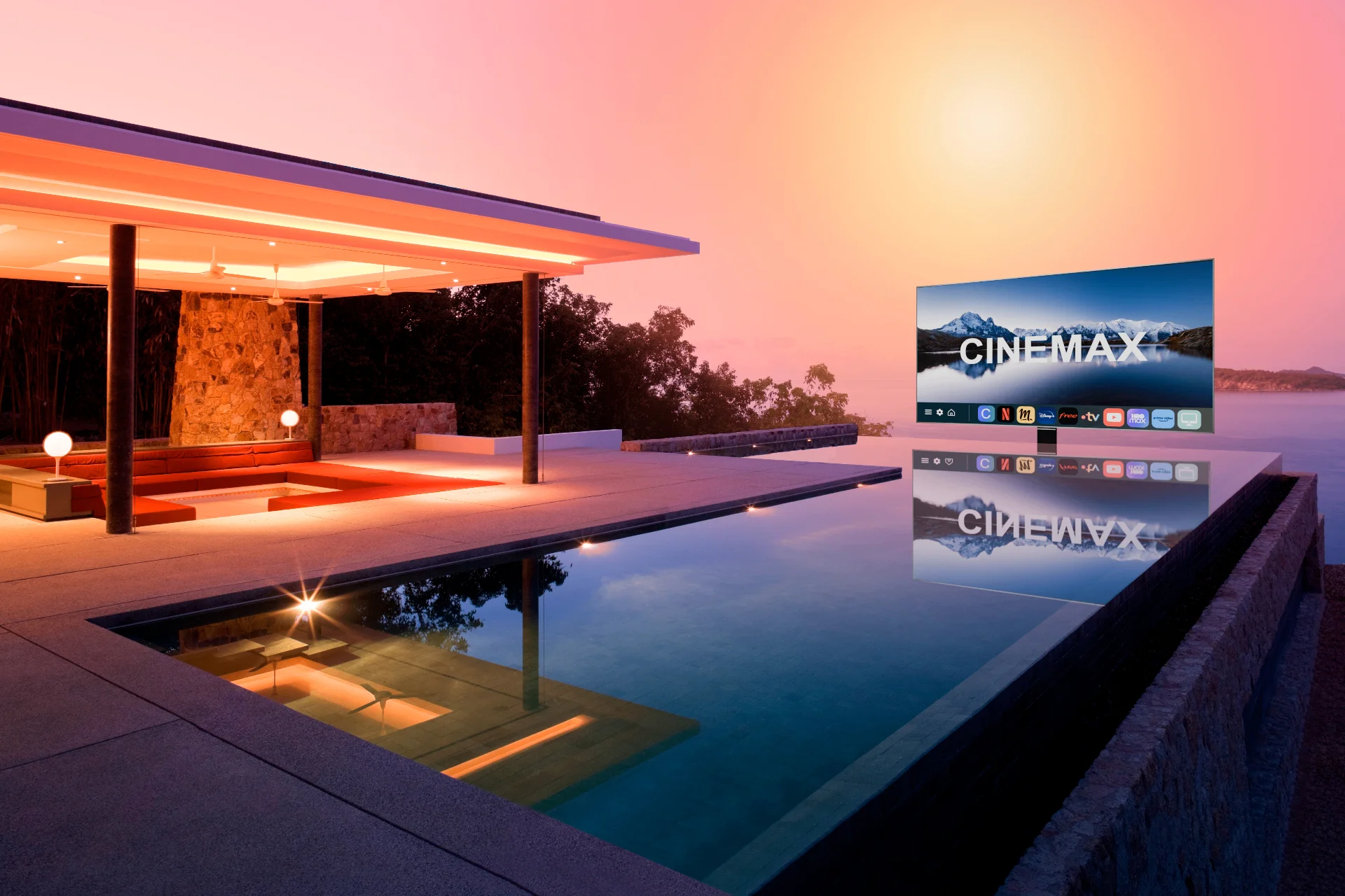 Retractable Outdoor Screen 7m2