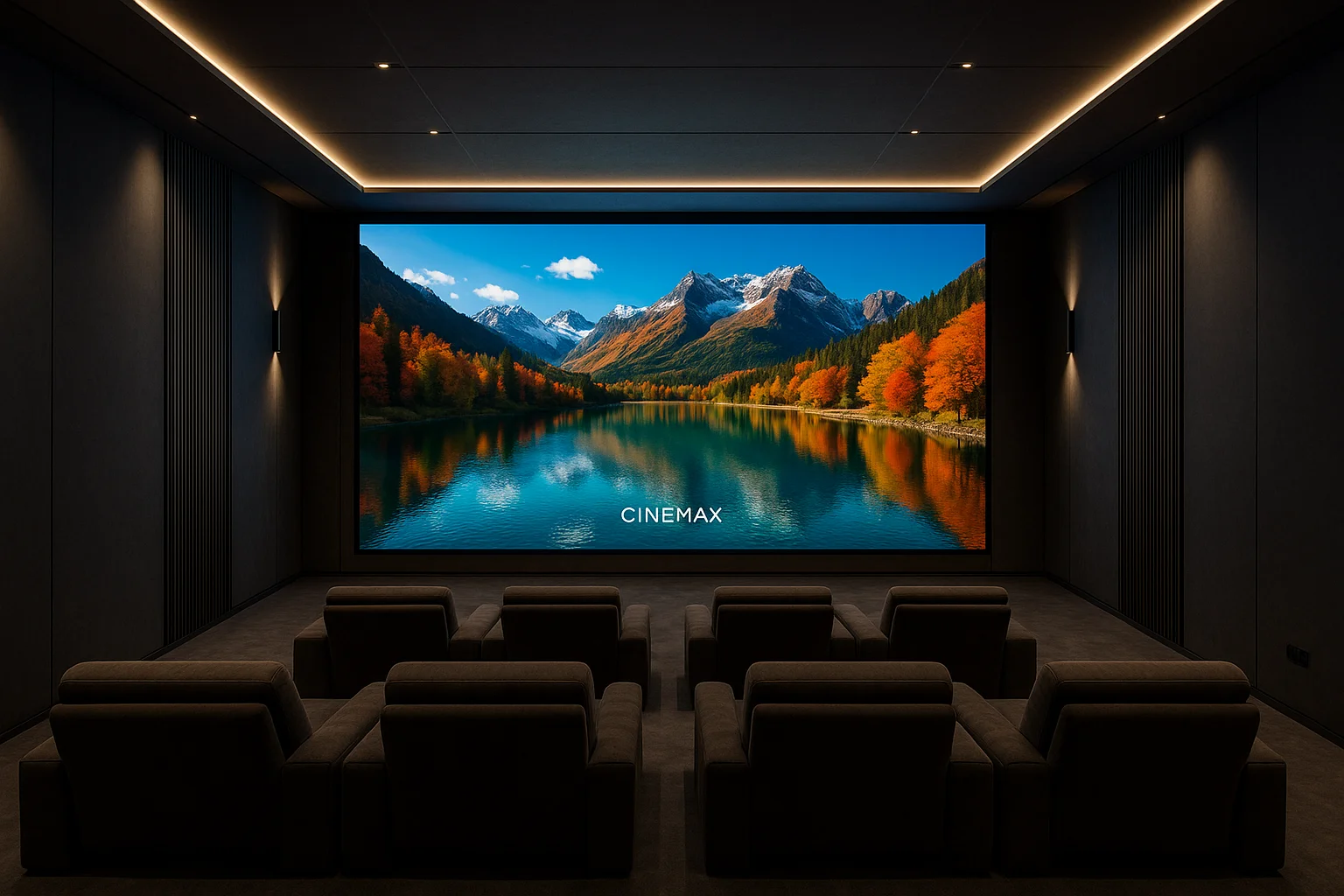 CINEMAX Indoor MicroLED 4m² — Chalet — Courchevel 1850, Frankreich
